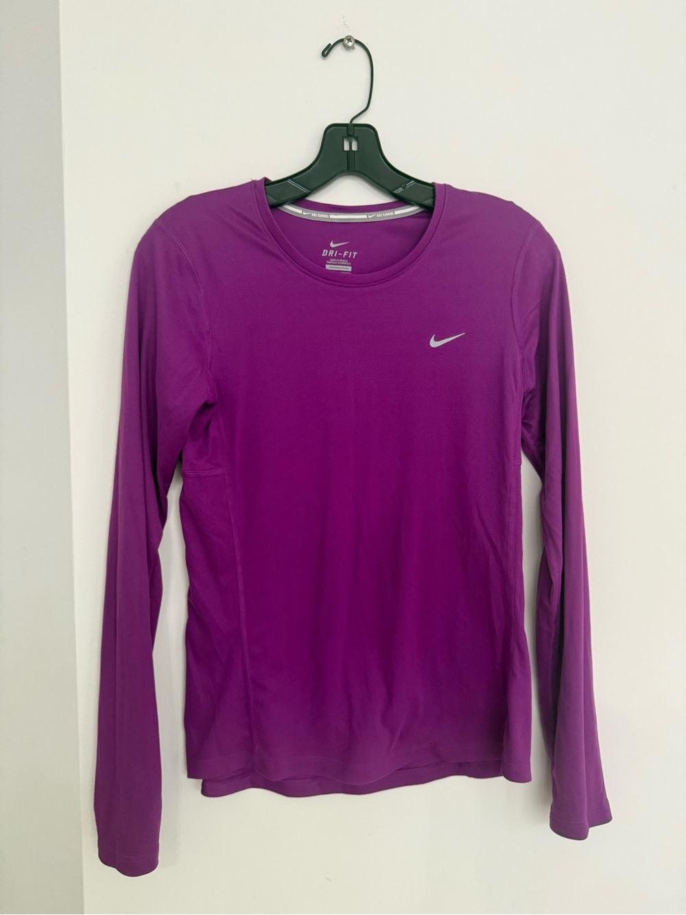 Nike Long-Sleeve Dri-FIT Top in Purple